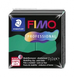 Gyurma, 57 g, égethető, FIMO "Professional", zöld